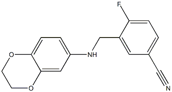  3-[(2,3-dihydro-1,4-benzodioxin-6-ylamino)methyl]-4-fluorobenzonitrile