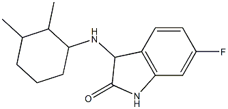 3-[(2,3-dimethylcyclohexyl)amino]-6-fluoro-2,3-dihydro-1H-indol-2-one
