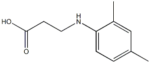 3-[(2,4-dimethylphenyl)amino]propanoic acid 化学構造式