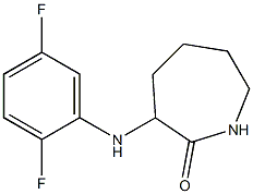 3-[(2,5-difluorophenyl)amino]azepan-2-one Struktur