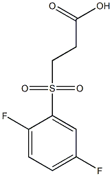 3-[(2,5-difluorophenyl)sulfonyl]propanoic acid Struktur