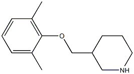 3-[(2,6-dimethylphenoxy)methyl]piperidine Structure