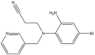  3-[(2-amino-4-bromophenyl)(pyridin-3-ylmethyl)amino]propanenitrile