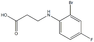 3-[(2-bromo-4-fluorophenyl)amino]propanoic acid Structure