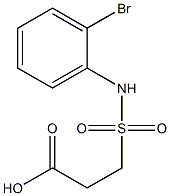 3-[(2-bromophenyl)sulfamoyl]propanoic acid,,结构式