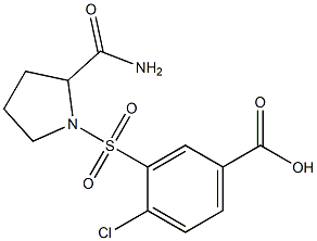  3-[(2-carbamoylpyrrolidine-1-)sulfonyl]-4-chlorobenzoic acid