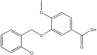 3-[(2-chlorophenyl)methoxy]-4-methoxybenzoic acid