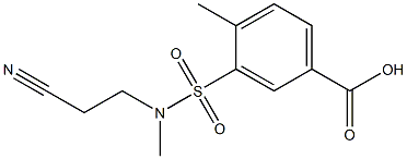 3-[(2-cyanoethyl)(methyl)sulfamoyl]-4-methylbenzoic acid