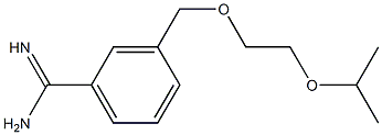 3-[(2-isopropoxyethoxy)methyl]benzenecarboximidamide Structure