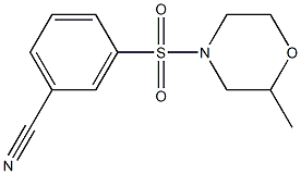 3-[(2-methylmorpholin-4-yl)sulfonyl]benzonitrile