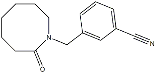 3-[(2-oxoazocan-1-yl)methyl]benzonitrile 化学構造式