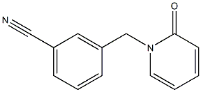 3-[(2-oxopyridin-1(2H)-yl)methyl]benzonitrile 结构式