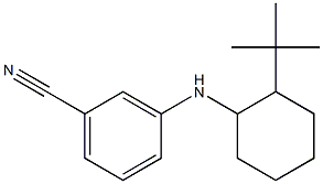 3-[(2-tert-butylcyclohexyl)amino]benzonitrile 化学構造式