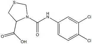 3-[(3,4-dichlorophenyl)carbamoyl]-1,3-thiazolidine-4-carboxylic acid