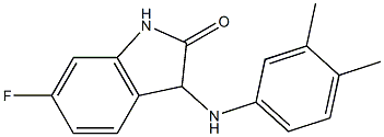 3-[(3,4-dimethylphenyl)amino]-6-fluoro-2,3-dihydro-1H-indol-2-one Structure