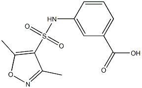 3-[(3,5-dimethyl-1,2-oxazole-4-)sulfonamido]benzoic acid|