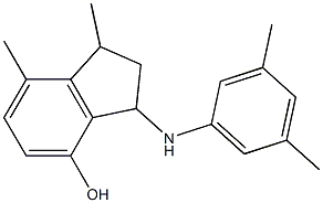 3-[(3,5-dimethylphenyl)amino]-1,7-dimethyl-2,3-dihydro-1H-inden-4-ol Structure