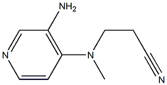 3-[(3-aminopyridin-4-yl)(methyl)amino]propanenitrile Structure