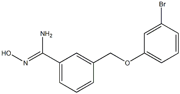 3-[(3-bromophenoxy)methyl]-N'-hydroxybenzenecarboximidamide Structure