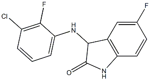 3-[(3-chloro-2-fluorophenyl)amino]-5-fluoro-2,3-dihydro-1H-indol-2-one|