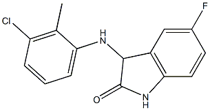 3-[(3-chloro-2-methylphenyl)amino]-5-fluoro-2,3-dihydro-1H-indol-2-one|