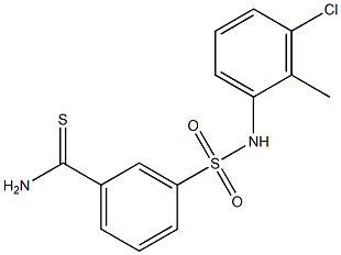 3-[(3-chloro-2-methylphenyl)sulfamoyl]benzene-1-carbothioamide