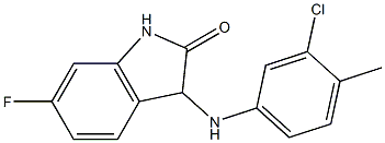 3-[(3-chloro-4-methylphenyl)amino]-6-fluoro-2,3-dihydro-1H-indol-2-one