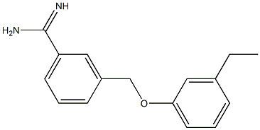 3-[(3-ethylphenoxy)methyl]benzenecarboximidamide