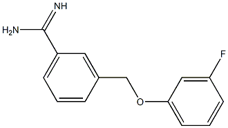 3-[(3-fluorophenoxy)methyl]benzenecarboximidamide,,结构式