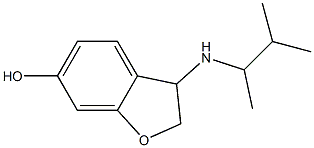 3-[(3-methylbutan-2-yl)amino]-2,3-dihydro-1-benzofuran-6-ol,,结构式