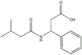 3-[(3-methylbutanoyl)amino]-3-phenylpropanoic acid