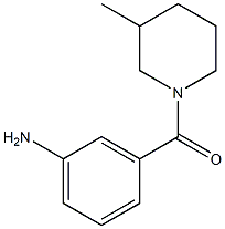 3-[(3-methylpiperidin-1-yl)carbonyl]aniline Structure