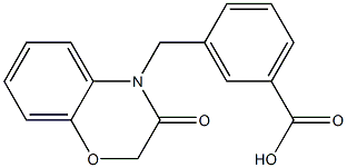 3-[(3-oxo-2,3-dihydro-4H-1,4-benzoxazin-4-yl)methyl]benzoic acid Structure