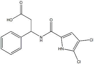 3-[(4,5-dichloro-1H-pyrrol-2-yl)formamido]-3-phenylpropanoic acid