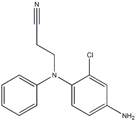 3-[(4-amino-2-chlorophenyl)(phenyl)amino]propanenitrile Structure