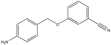 3-[(4-aminophenyl)methoxy]benzonitrile 结构式