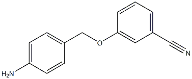 3-[(4-aminophenyl)methoxy]benzonitrile,,结构式