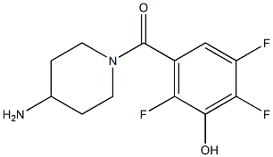 3-[(4-aminopiperidin-1-yl)carbonyl]-2,5,6-trifluorophenol Structure