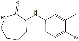 3-[(4-bromo-3-methylphenyl)amino]azepan-2-one Struktur