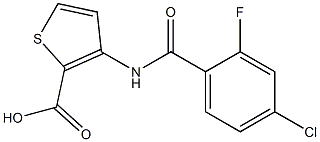 3-[(4-chloro-2-fluorobenzene)amido]thiophene-2-carboxylic acid