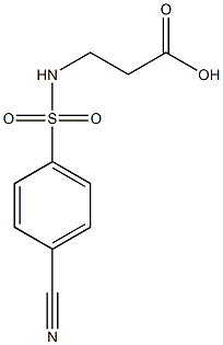 3-[(4-cyanobenzene)sulfonamido]propanoic acid