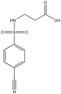  3-[(4-cyanobenzene)sulfonamido]propanoic acid