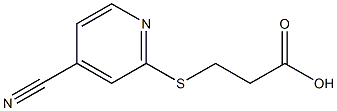 3-[(4-cyanopyridin-2-yl)thio]propanoic acid|