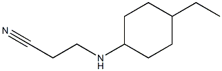 3-[(4-ethylcyclohexyl)amino]propanenitrile Structure