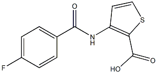 3-[(4-fluorobenzoyl)amino]thiophene-2-carboxylic acid