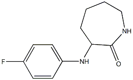 3-[(4-fluorophenyl)amino]azepan-2-one 结构式