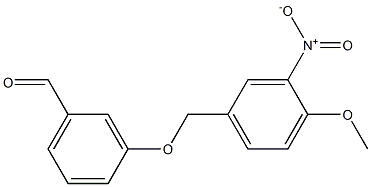 3-[(4-methoxy-3-nitrophenyl)methoxy]benzaldehyde Structure