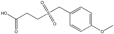 3-[(4-methoxybenzyl)sulfonyl]propanoic acid Struktur