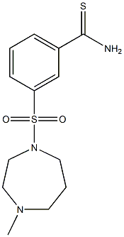 3-[(4-methyl-1,4-diazepane-1-)sulfonyl]benzene-1-carbothioamide Structure