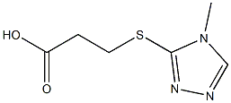 3-[(4-methyl-4H-1,2,4-triazol-3-yl)thio]propanoic acid 结构式